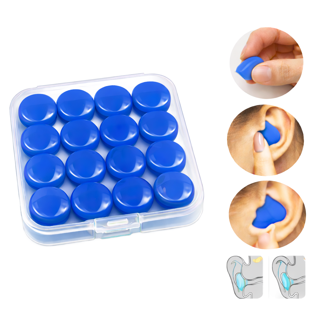 TAPONES DE OIDOS EN SILICONA CAJA x16 UNDS