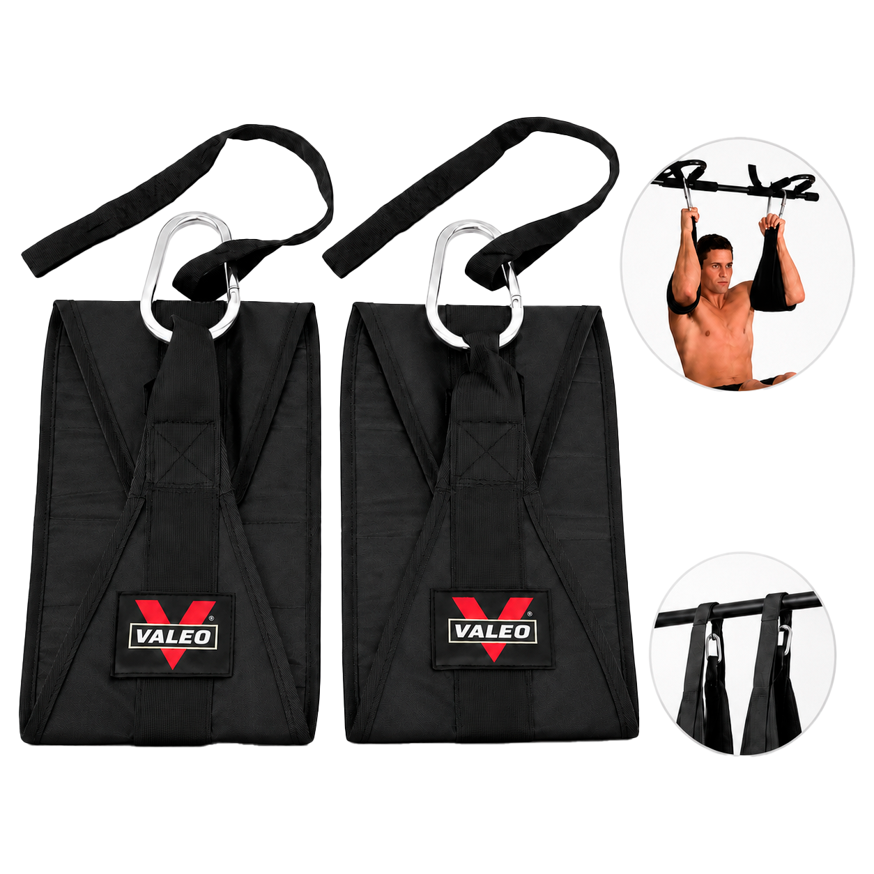 CORREAS COLGANTES PARA ABDOMINALES DE LEVANTAMIENTO