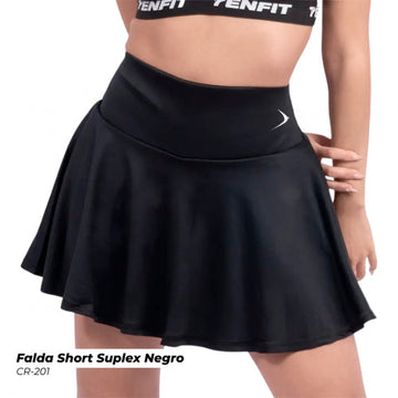 CR-201 FALDA SHORT SUPLEX NEGRO