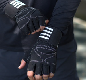 GUANTES PARA GYM CON MUÑEQUERA