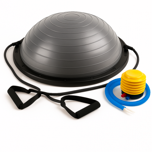CR-638 BALON BOSU CON BANDAS 58 CM GRIS
