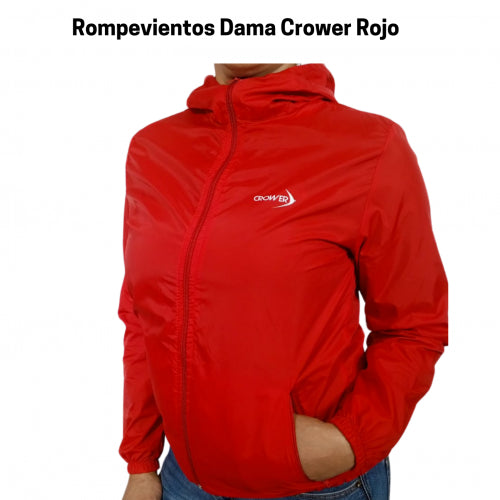 CR-054 ROMPEVIENTOS MUJER ROJO