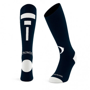 CR-062 MEDIA PROFESIONAL CROWER AZUL OSCURO / BLANCO