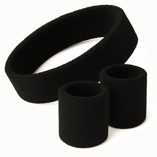 CR-502 SET DE BANDAS PARA SUDOR NEGRO