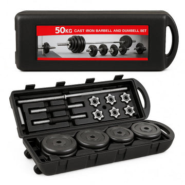 CR-539 SET DE PESAS 50 KILOS NEGRO
