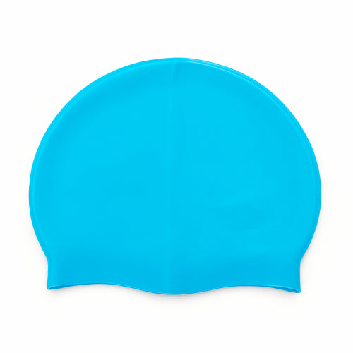 CR-489 GORRO DE PISCINA EN SILICONA AZUL CELESTE