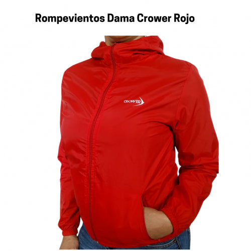 CR-054 ROMPEVIENTOS MUJER ROJO