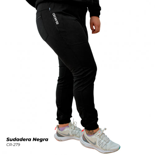 CR-279 SUDADERA UNISEX NEGRO