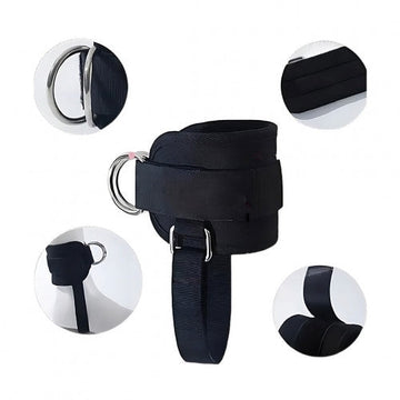 CR-642 CORREAS DE TOBILLO PARA MAQUINA DE CABLE NEGRO