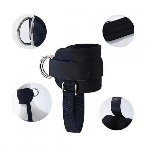 CR-642 CORREAS DE TOBILLO PARA MAQUINA DE CABLE NEGRO