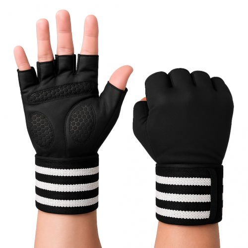 GUANTES PARA GYM CON MUÑEQUERA