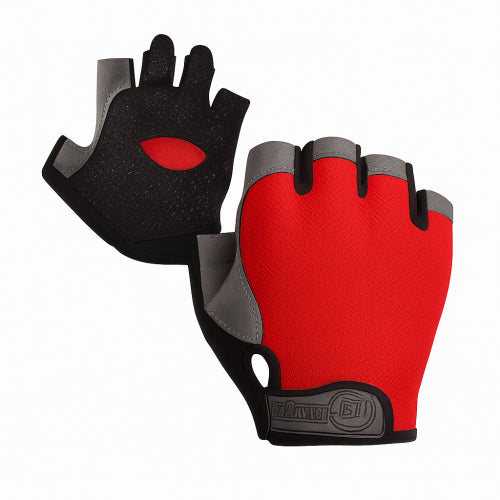 CR-050 GUANTES DE GYM CORTO ROJO