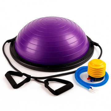 CR-638 BALON BOSU CON BANDAS 58 CM MORADO