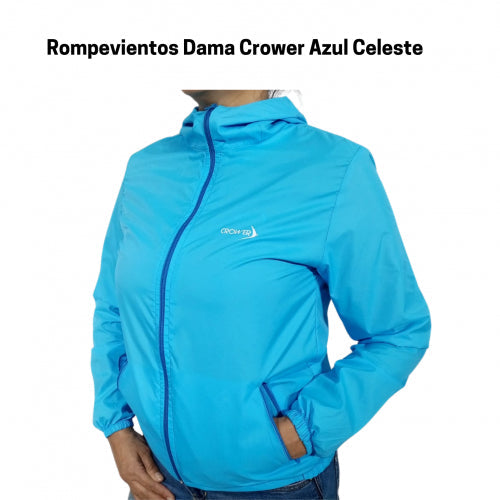 CR-054 ROMPEVIENTOS MUJER AZUL CELESTE