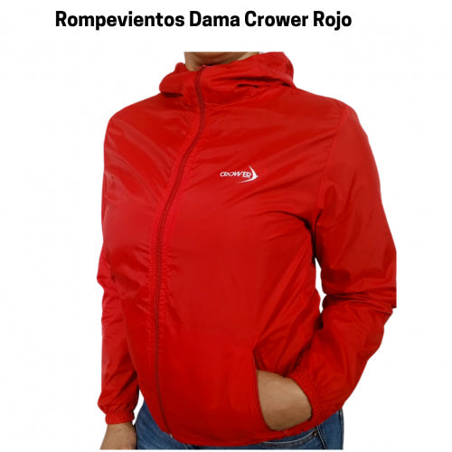 CR-054 ROMPEVIENTOS MUJER ROJO