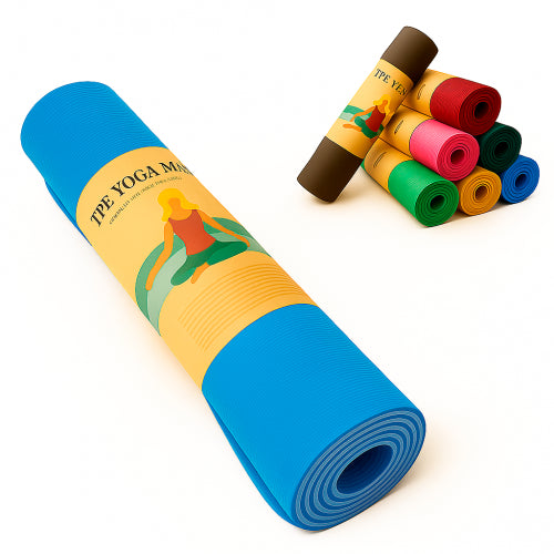 CR-417 COLCHONETA PARA YOGA ECOLOGICA AZUL