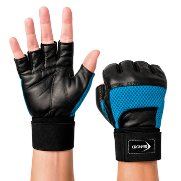 CR-058 GUANTES DE GIMANSIO RIO DAMA AZUL