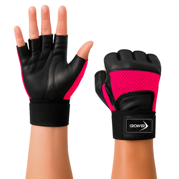 CR-058 GUANTES DE GIMNASIO RIO DAMA FUCSIA