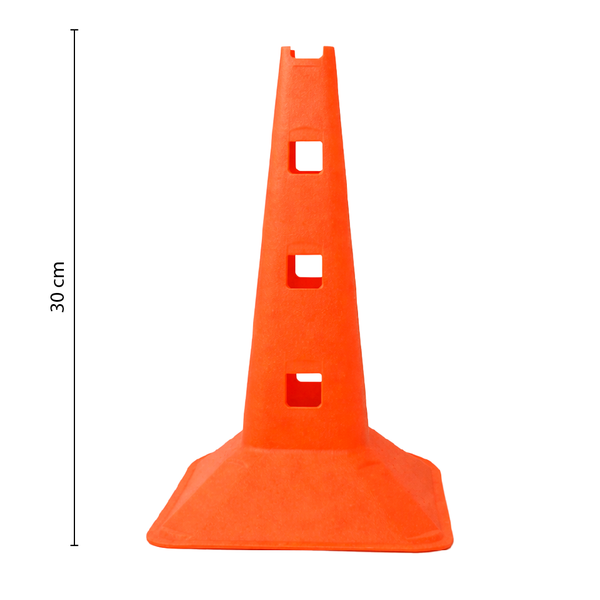 CONO DE SEÑALIZACIÓN CON HUECOS 30 CM