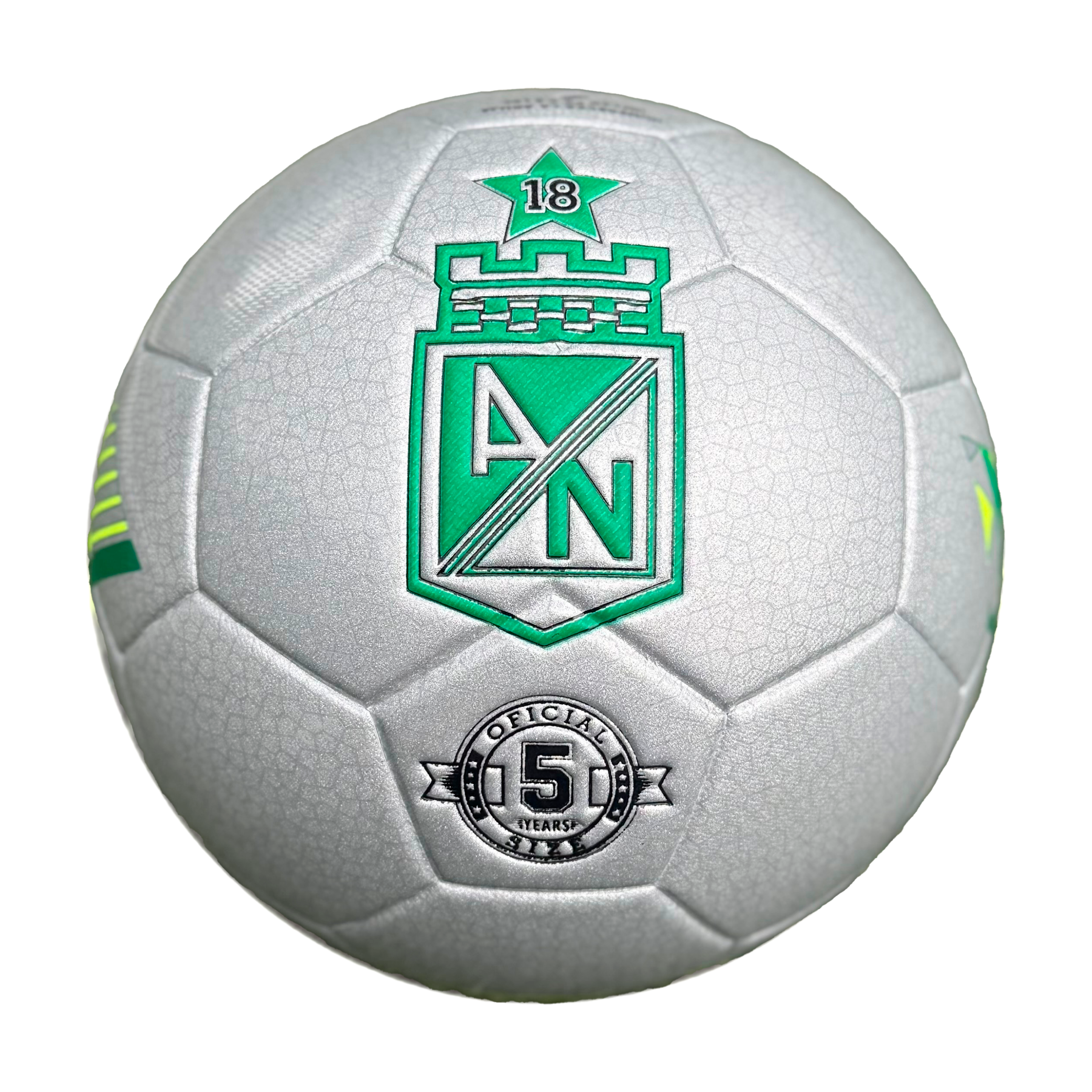 CR-129 BALON DE NACIONAL #5 PLATEADO