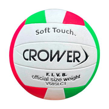 CR-132 BALON DE VOLEIBOL #65-67 CM VERDE / ROJO
