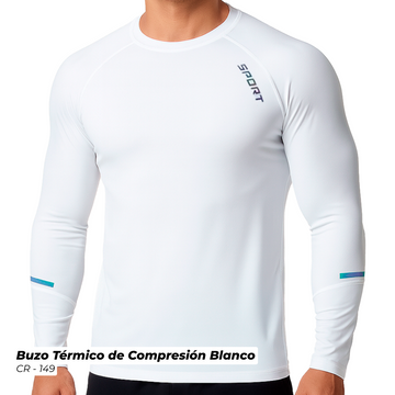 CR-149 BUZO TERMICO DE COMPRESION IMP 512 BLANCO