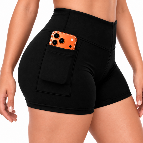 SHORT SUPLEX CON BOLSILLO NEGRO