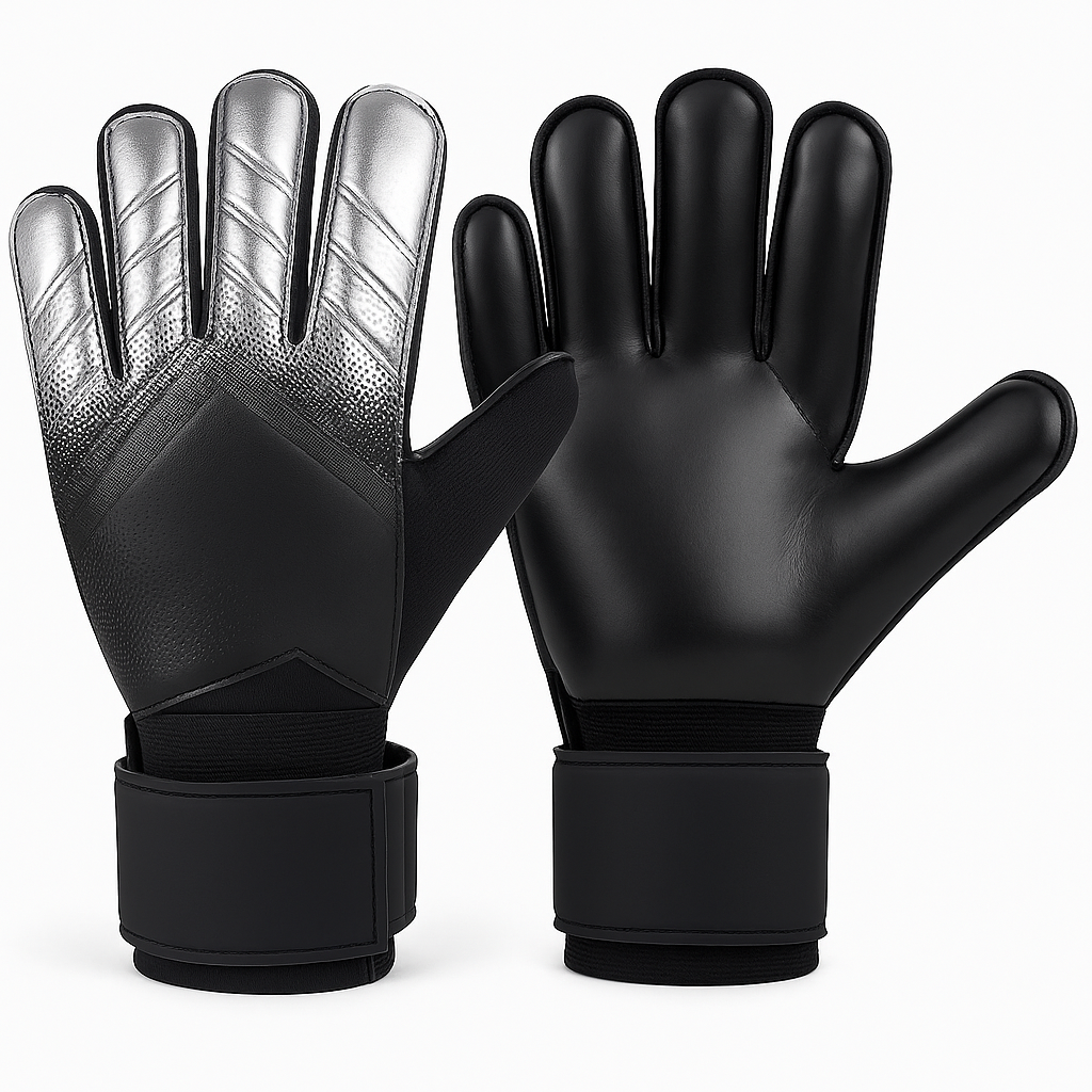 CR-481 GUANTES DE ARQUERO NIK NEGRO / PLATEADO