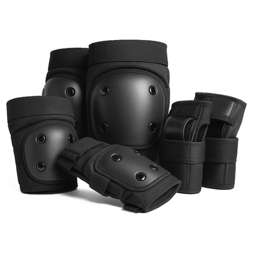 CR-503 SET DE PROTECCION PARA PATINAJE NEGRO