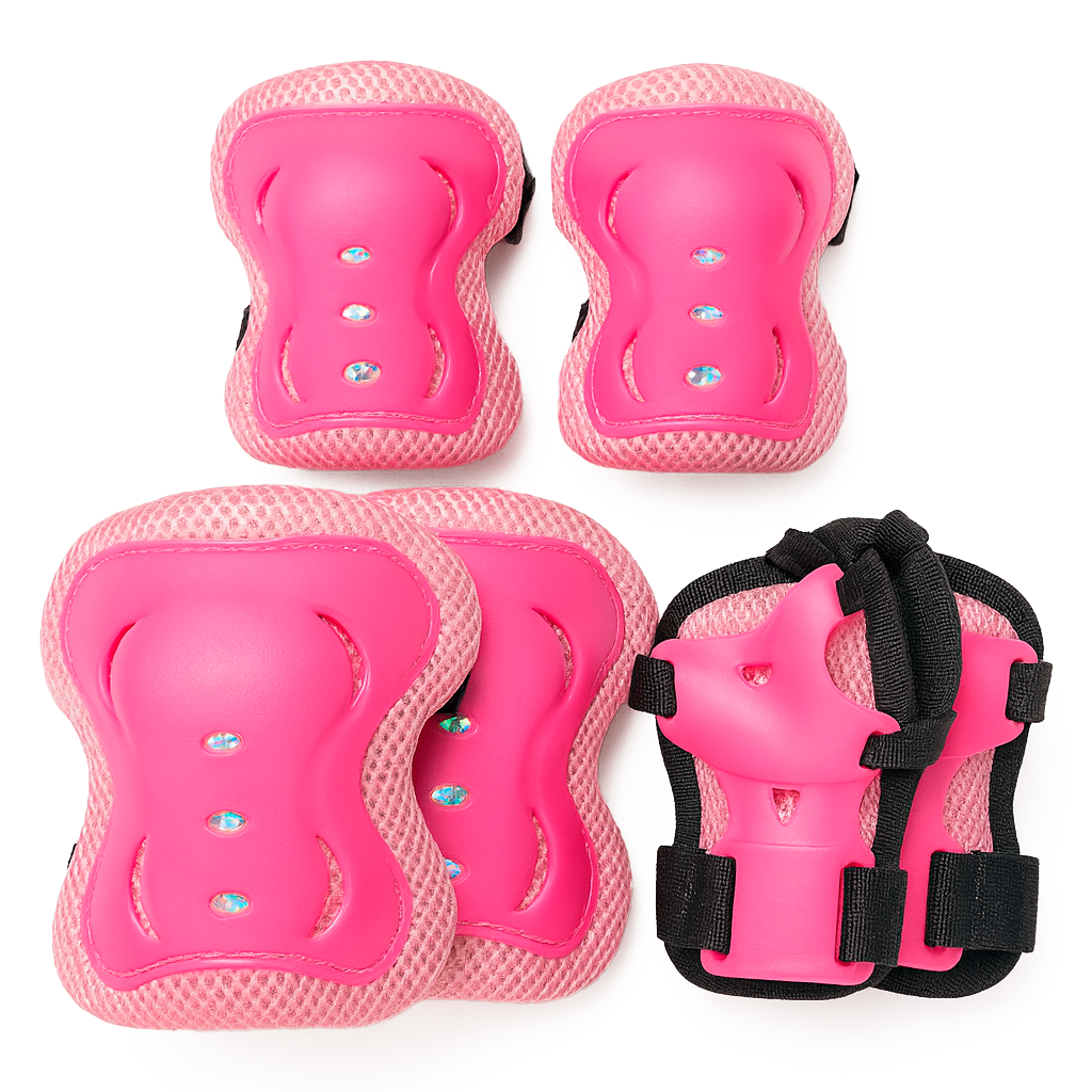 CR-505 SET DE PROTECCION PARA PATINAJE ROSADO ROSADO
