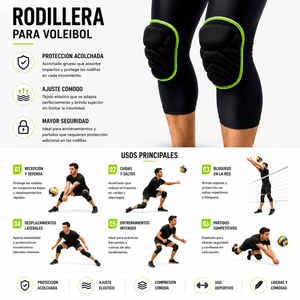 PAR RODILLERA LARGA DE PROTECCION VOLEIBOL