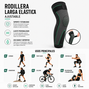 RODILLERA LARGA ELASTICA AJUSTABLE