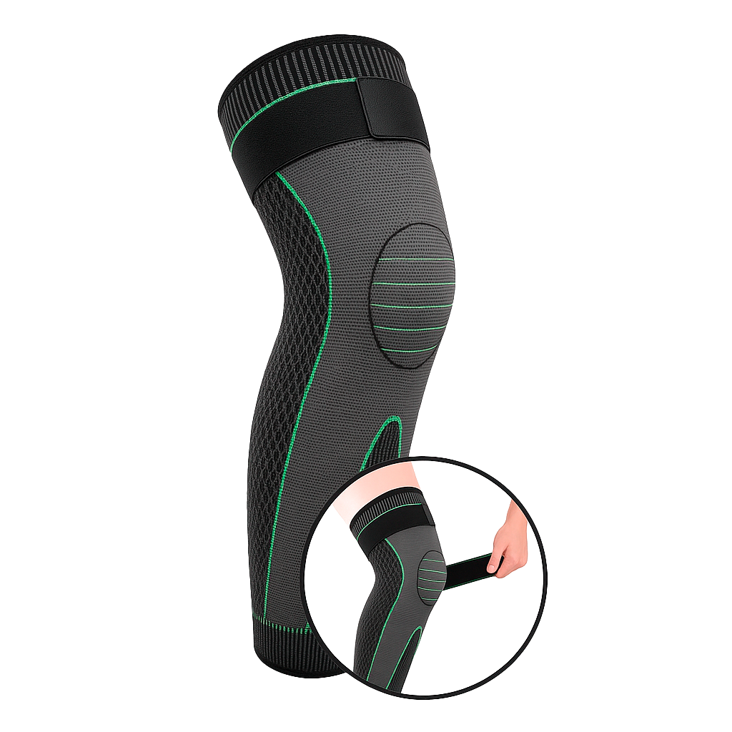 CR-576 RODILLERA LARGA ELASTICA AJUSTABLE