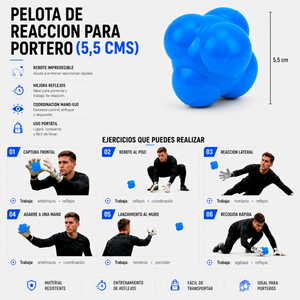 PELOTA DE REACCIÓN PARA PORTERO 5.5 CM