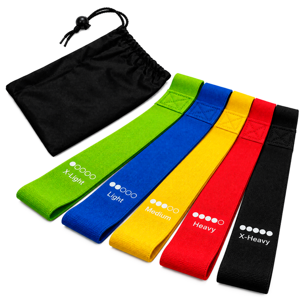 SET DE BANDAS ELASTICAS x5 EN TELA
