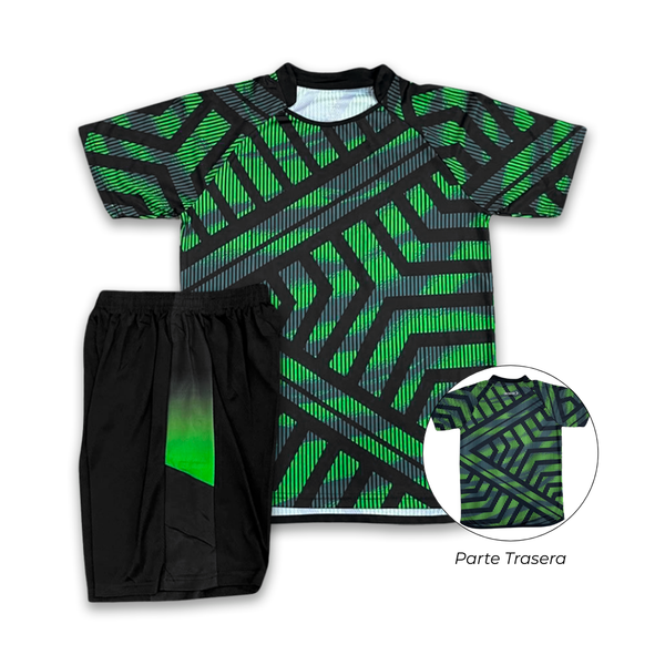 UNIFORME PERSONALIZABLE GEOMETRIC GREEN